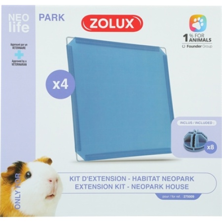 Zolux neolife neopark cavia uitbereidingsset gesloten panelen