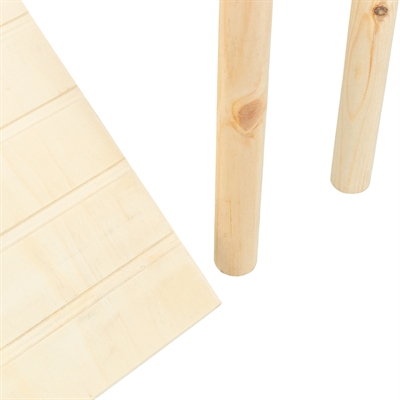 Trixie platform met helling voor muizen / hamsters onbehandeld hout - Afbeelding 4