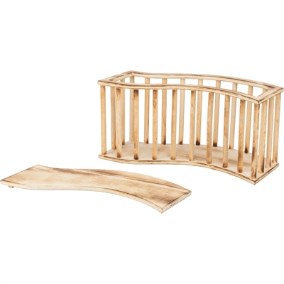 Trixie hooiruif met deksel hout gevlamd - Afbeelding 2