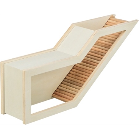 Trixie observatiebox muis / hamster met tunnel onbehandeld hout