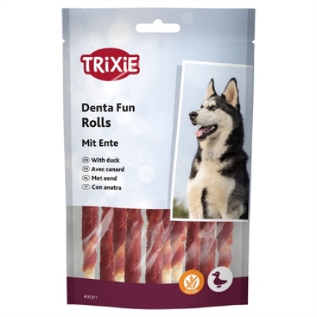 Trixie denta fun duck chewing rolls