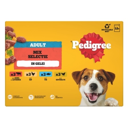 Pedigree multipack maaltijdzakjes favourites in gelei