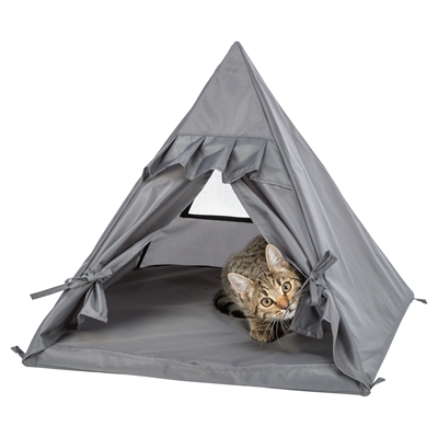 Trixie kattenmand tipi samoa grijs - Afbeelding 9
