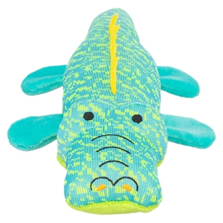 Trixie krokodil stof aqua / groen