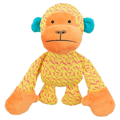 Trixie aap stof geel / oranje