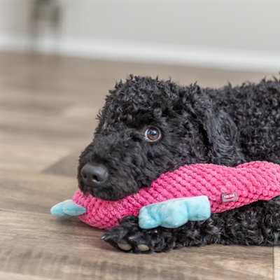 Trixie zeepaard stof roze / aqua - Afbeelding 4