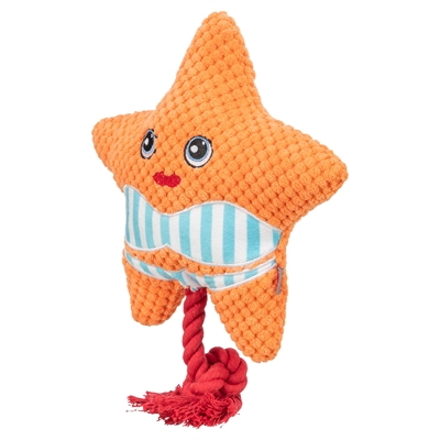 Trixie zeester met flostouw oranje - Afbeelding 2