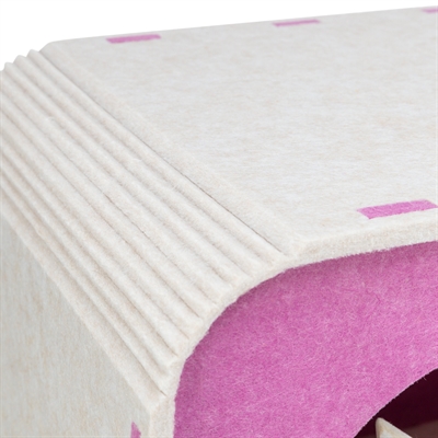 Trixie speelbox merle vierkant vilt zand / roze - Afbeelding 4