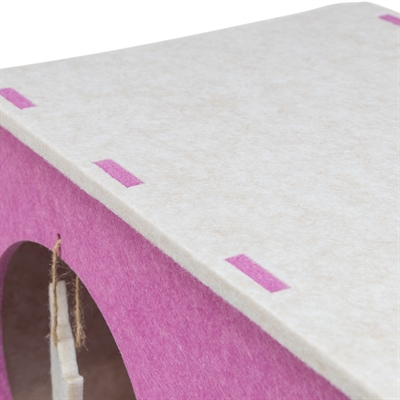 Trixie speelbox merle vierkant vilt zand / roze - Afbeelding 6