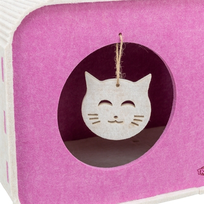Trixie speelbox merle vierkant vilt zand / roze - Afbeelding 7
