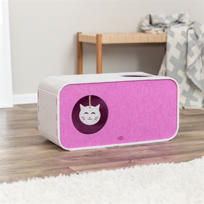Trixie speelbox merle vierkant vilt zand / roze - Afbeelding 12