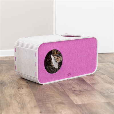 Trixie speelbox merle vierkant vilt zand / roze - Afbeelding 13