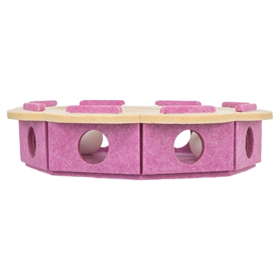 Trixie hole'n'roll bloem vilt roze / beige - Afbeelding 3