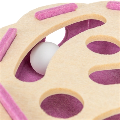 Trixie hole'n'roll bloem vilt roze / beige - Afbeelding 5