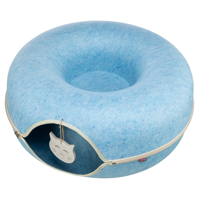Trixie speeldonut vilt blauw - Afbeelding 2