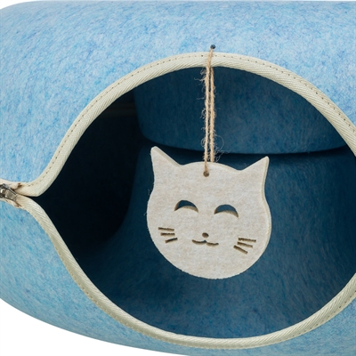 Trixie speeldonut vilt blauw - Afbeelding 3