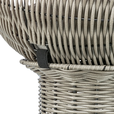 Trixie kattenmand amalia rond polyrattan grijs - Afbeelding 6
