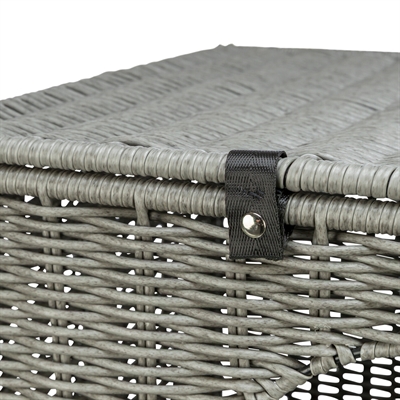 Trixie kattenmand amalia hoekig polyrattan grijs - Afbeelding 4