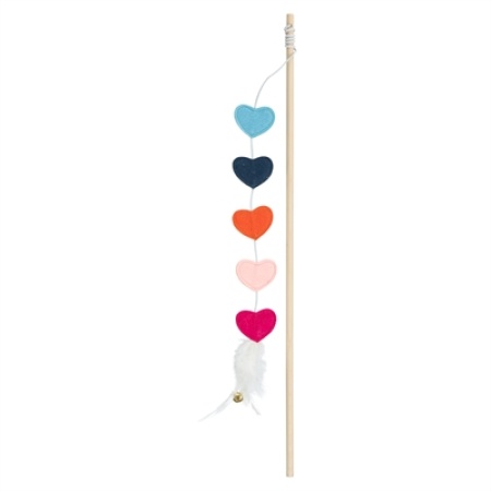 Trixie kattenhengel hartjes met catnip vilt / hout