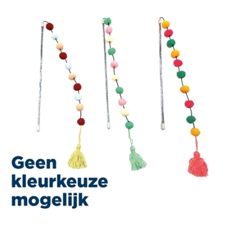 Croci kattenhengel pompom assorti
