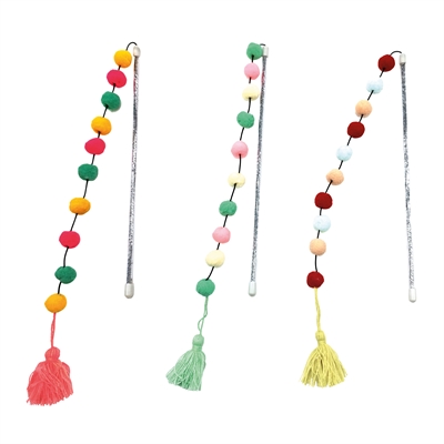 Croci kattenhengel pompom assorti - Afbeelding 2