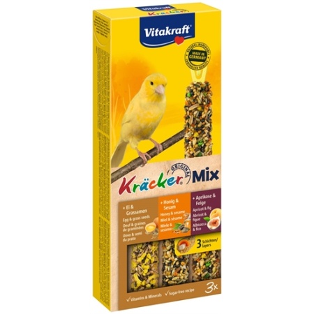 Vitakraft kanarie kracker honing/fruit/ei