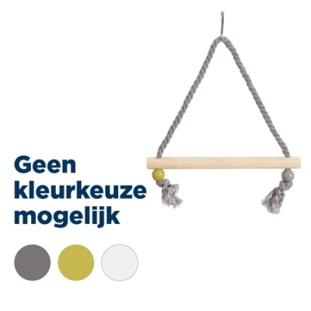 Zolux schommel hout met touw assorti