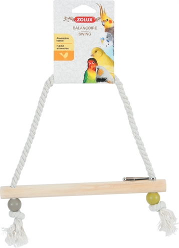 Zolux schommel hout met touw assorti - Afbeelding 6