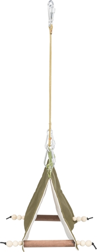 Trixie vogeltent hangend katoen groen - Afbeelding 3