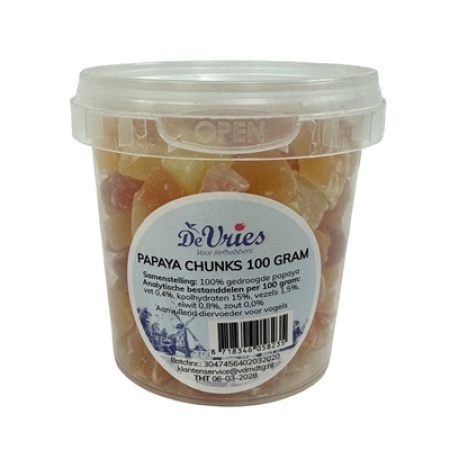 De vries papaya chunks