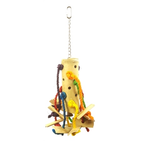 Happy pet vogelspeelgoed puzzel bamboe