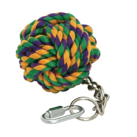 Happy pet touwbal aan ketting vogel