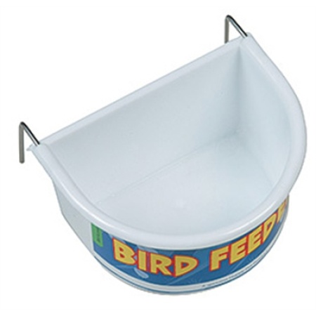 Happy pet voerbak half rond wit
